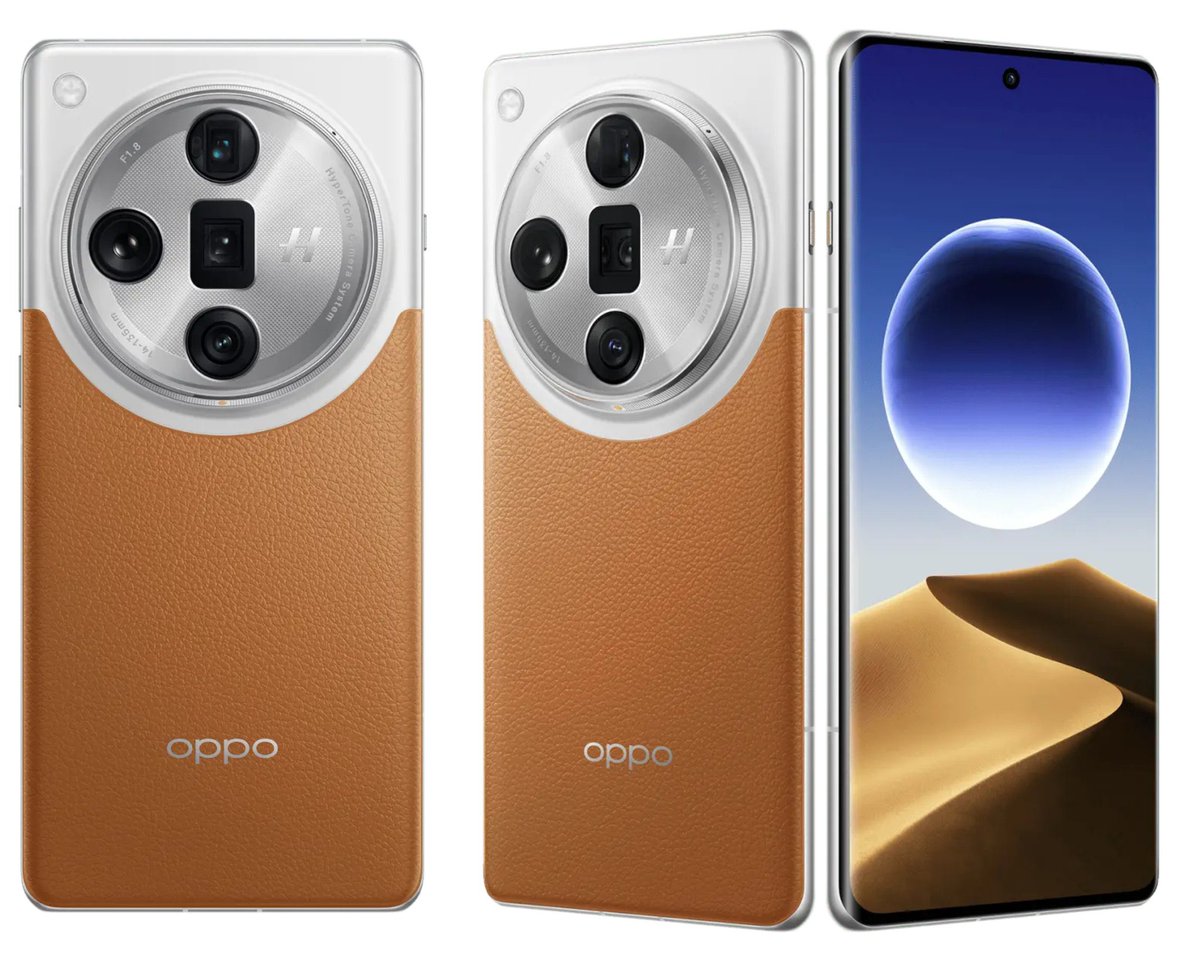 TechnologyBoxs's tweet photo. OPPO Find X7 Ultra official renders!

🔵 The Sea and the Sky (White-Dark Blue)
🟠 Desert Silver Moon (White-Orange)
⚫️ Black

#OppoFindX7 #OppoFindX7Ultra https://t.co/ckU5uUHE1x
