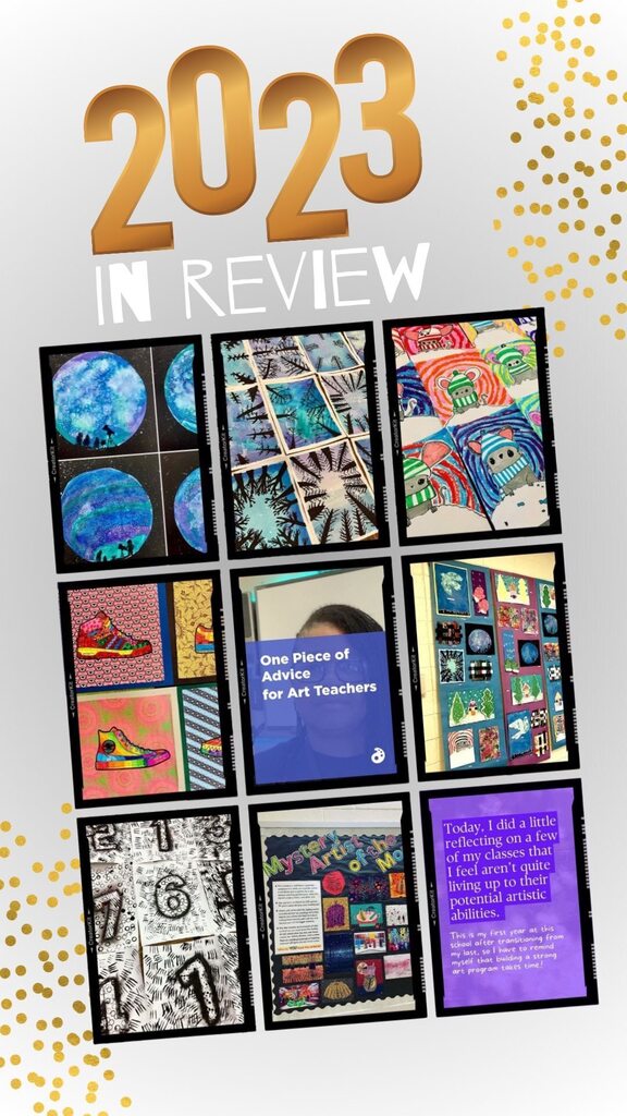 cdjteachesart's tweet image. So, 2023 has been a year of some professional highs sprinkled with a few personal lows, but it’s all ultimately part of the journey. So here’s to the coming arrival of 2024 and all that it may bring! I think I’m ready. (No choice of course 😉)

#topnine #topnine2023 #Elementa…