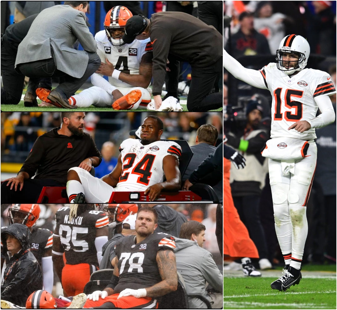 MySportsUpdate's tweet photo. The #Browns have clinched a playoff berth with their win over the Jets. They now have 11 wins this year.

A reminder of all their significant injuries...

Offense:
• QB Deshaun Watson
• RB Nick Chubb
• OT Jack Conklin
• OT Jedrick Wills
• OT Dawand Jones
• WR/KR Jakeem Grant

Defense:
• DE Ogbo Okoronkwo
• S Grant Delpit
• S Rodney McLeod
• DT Maurice Hurst 
• LB Jacob Phillips

Special teams:
• K Dustin Hopkins