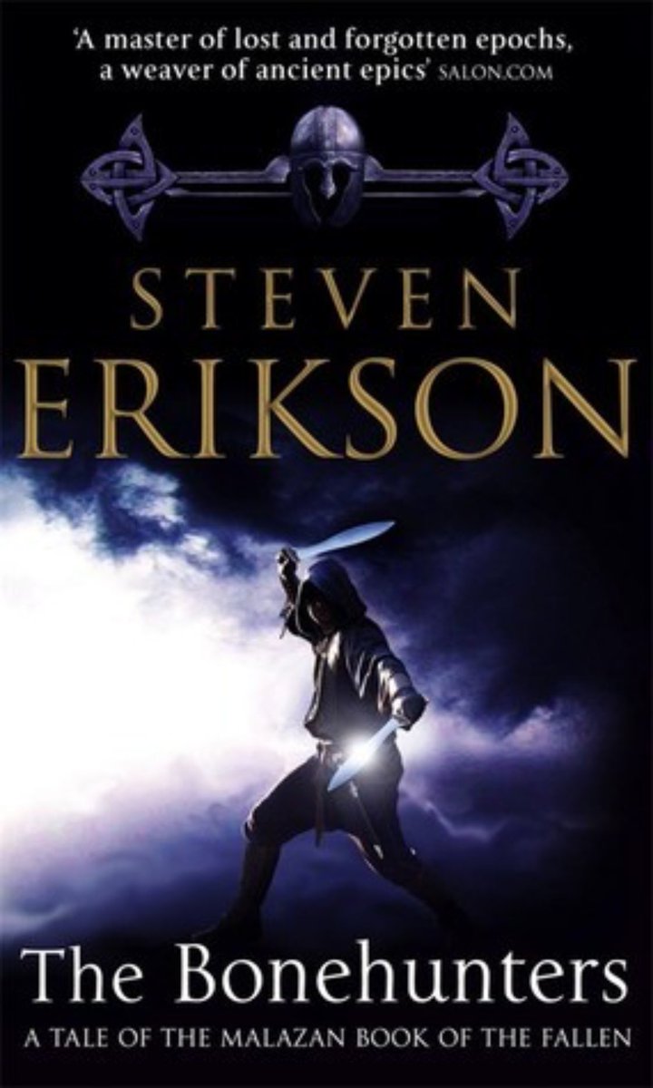 Fantasy4theAges's tweet photo. The Bonehunters, 13% - This Malazan novel has me chuckling with greater frequency than any of the previous books. The wit/sarcasm/humor is totally cracking me up. #Malazan #Bonehunters #Fantasy https://t.co/cf6Xx4insR