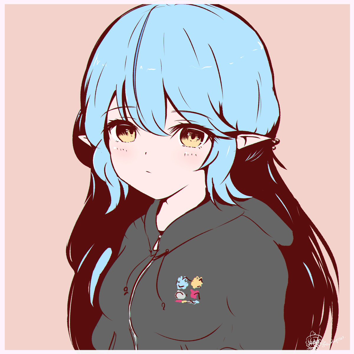 雪花ラミィ ,雪花ラミィ(通常) 「#2023年自分が選ぶ今年の4枚」|くぴてるのイラスト