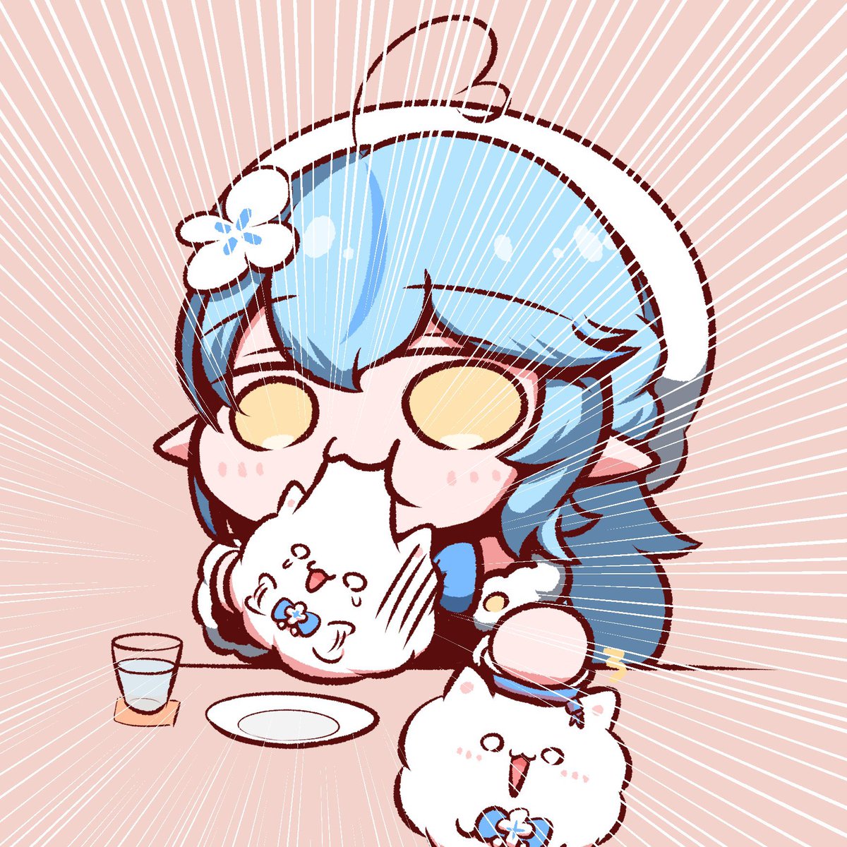 雪花ラミィ ,雪花ラミィ(通常) 「#2023年自分が選ぶ今年の4枚」|くぴてるのイラスト