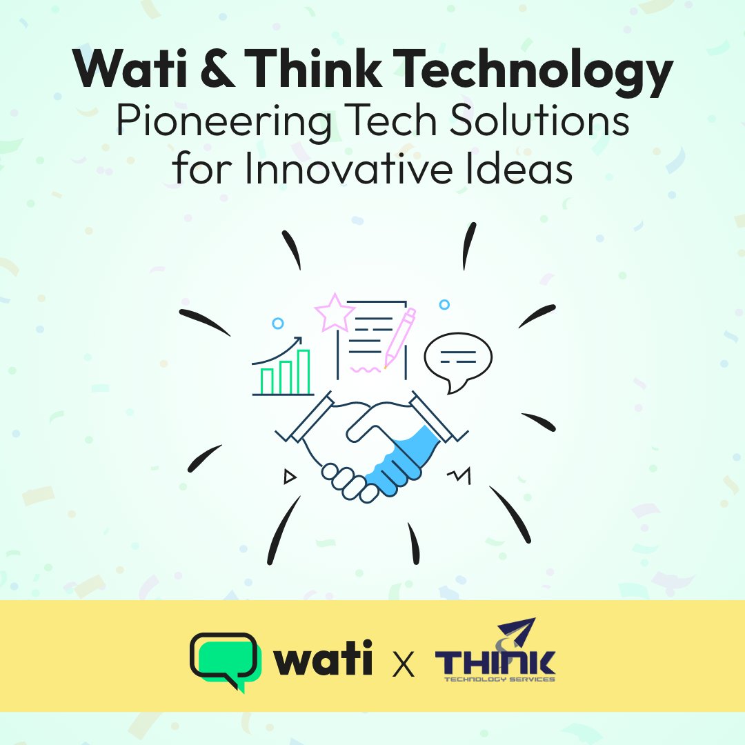 Wati_io's tweet image. 🔗 #Wati joins forces with @ThinkConnect , uniting a legacy of IT excellence with modern innovation. Here's to tech that transforms! #WatiThinkTech #FutureOfIT