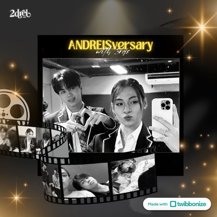 2DREI_OFC's tweet photo. Let the film reel roll! 🎞️✨

Join us as we set the stage to celebrate our Andreis’ First Anniversary with an enchanting DP blast of unforgettable film moments. 💥

🔗 https://t.co/ocnqDpmCx7

ANDREISversary with 3rds

#wANDREISfulYear
#OneYearWith3rds https://t.co/Uu1MnQY4Yq