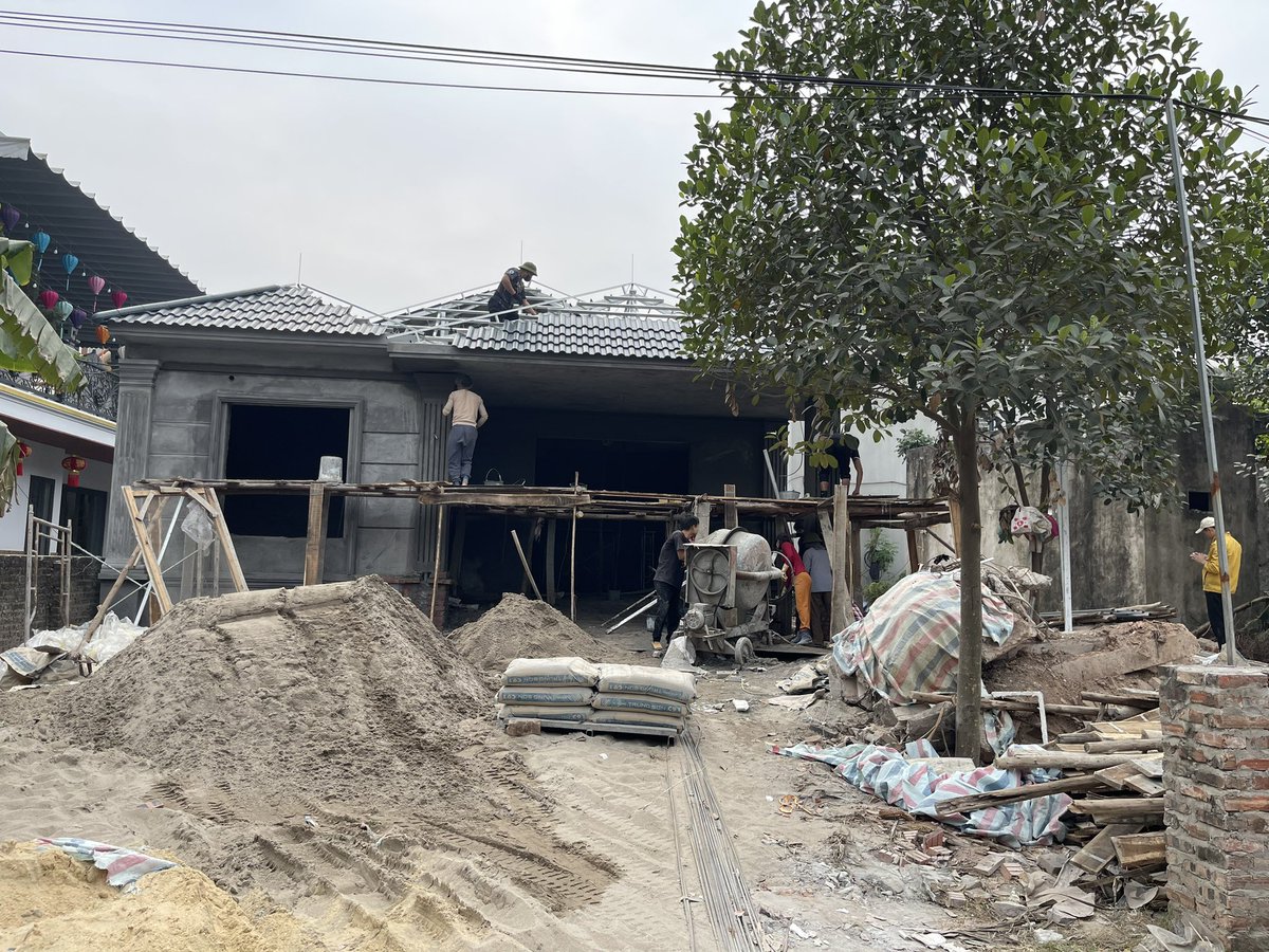Mới được 35 ngày mà làm như thế này, ae làm chậm chậm thui không là nghỉ tết sớm à. Làm kiểu này chắc vẫn nhận thêm vài căn nữa vẫn kịp xong trước tết 🤣🤣🤣