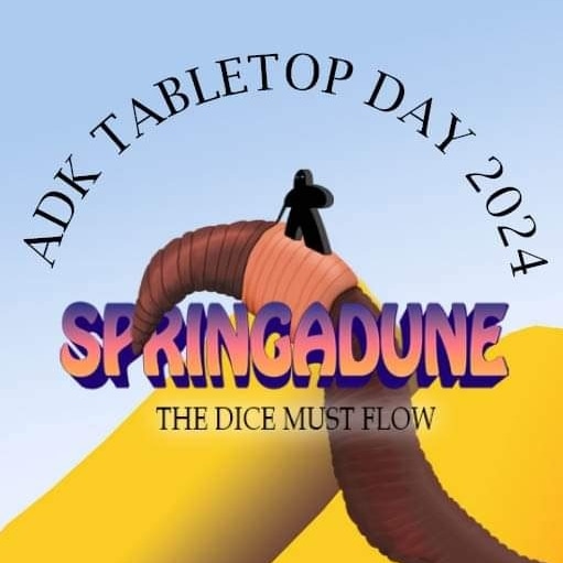 SAVE THE DATE! April 6th is ADK Tabletop Day at the Charles R Wood Theater in Glens Falls, NY. 12 hours of Tabletop Gaming! 
We're going to start GM Signups shortly, so start thinking about what games you'd like to run or play!
#Adirondacon #glensfalls #tabletopgames #adkgamers
