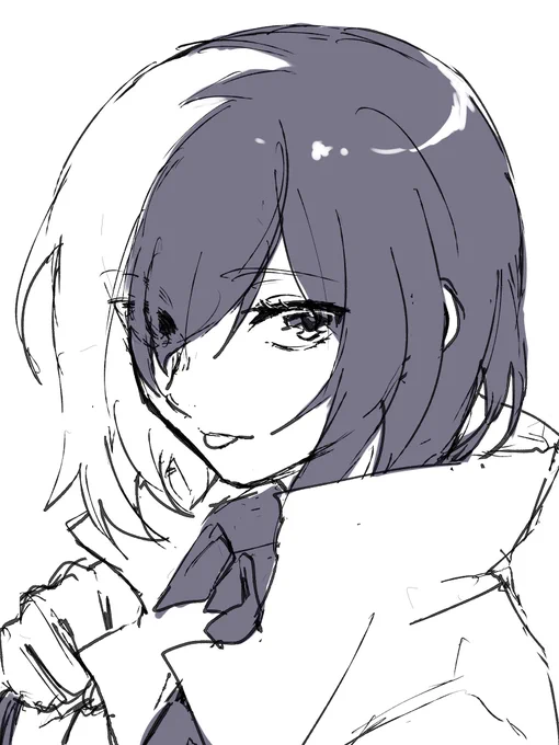 #今年も残りわずかなのでお気に入りの4枚を貼る  お気に入りも何も絵を描いてなすぎて泣いたけど顔か構図が好みのやつたちです。