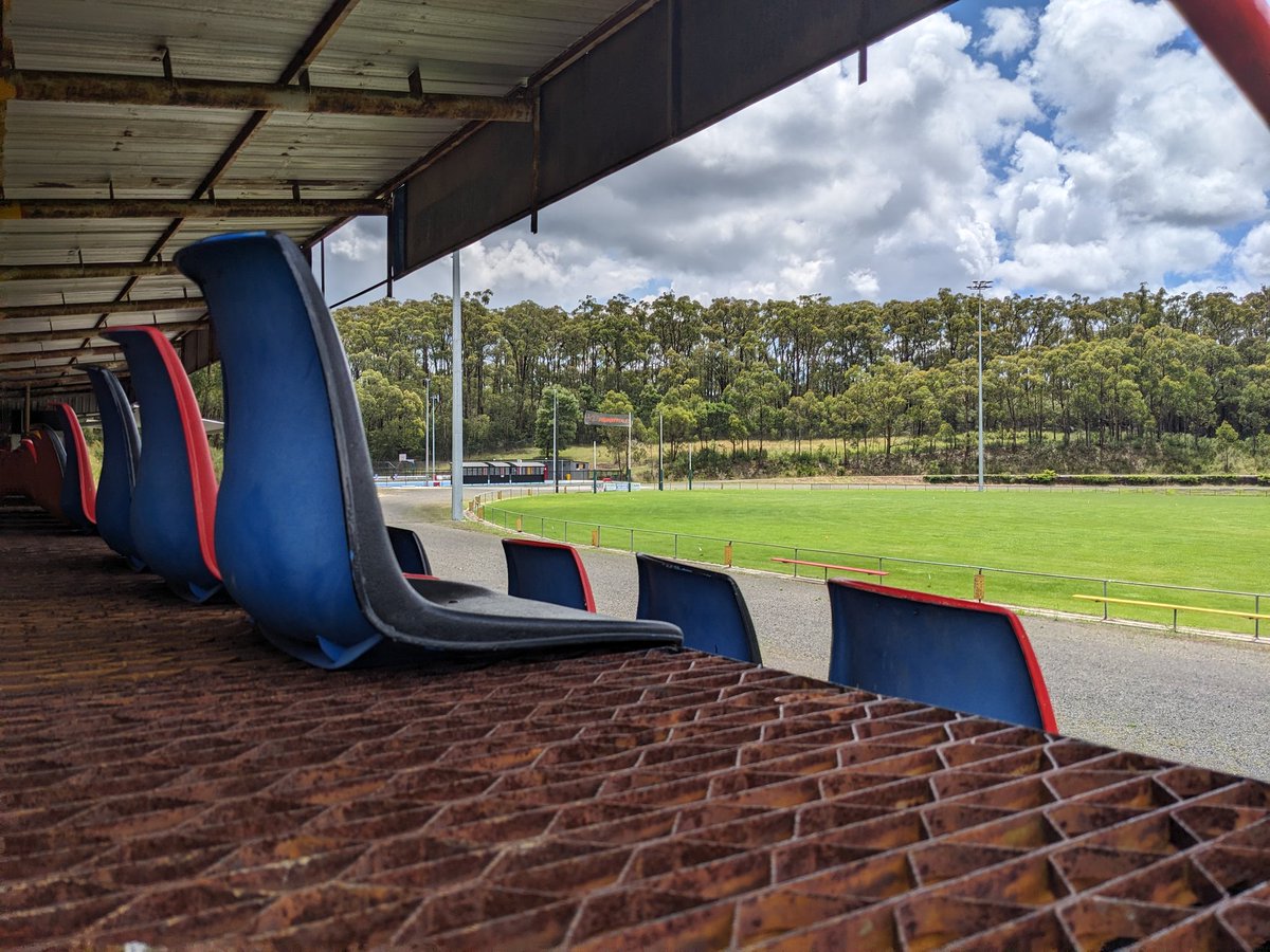 Another one for you <a href="/official_lesdog/">Les Street</a>, "The Jim Spriggs Stand" at Yallourn-Yallourn North FNC.

Fair setup at that place as well, worth a visit if you have not already been there.