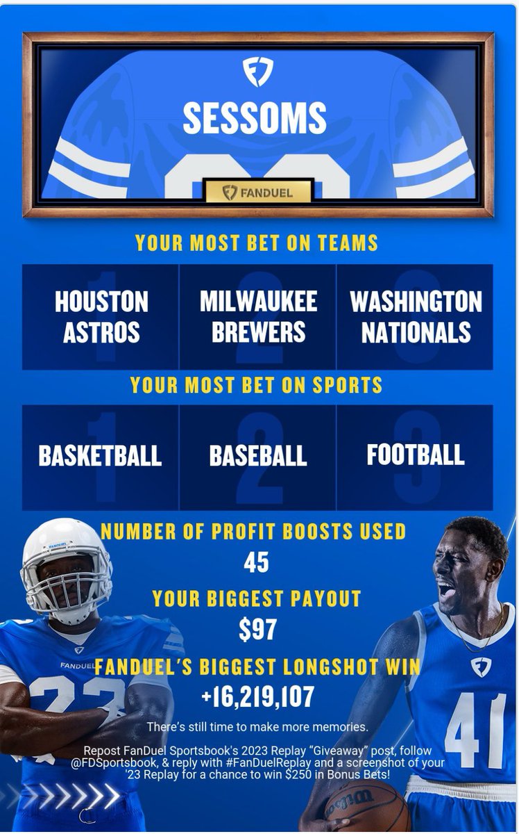 AllWayzWasted's tweet photo. @FDSportsbook #FanDuelReplay https://t.co/AHYwwE5jDU