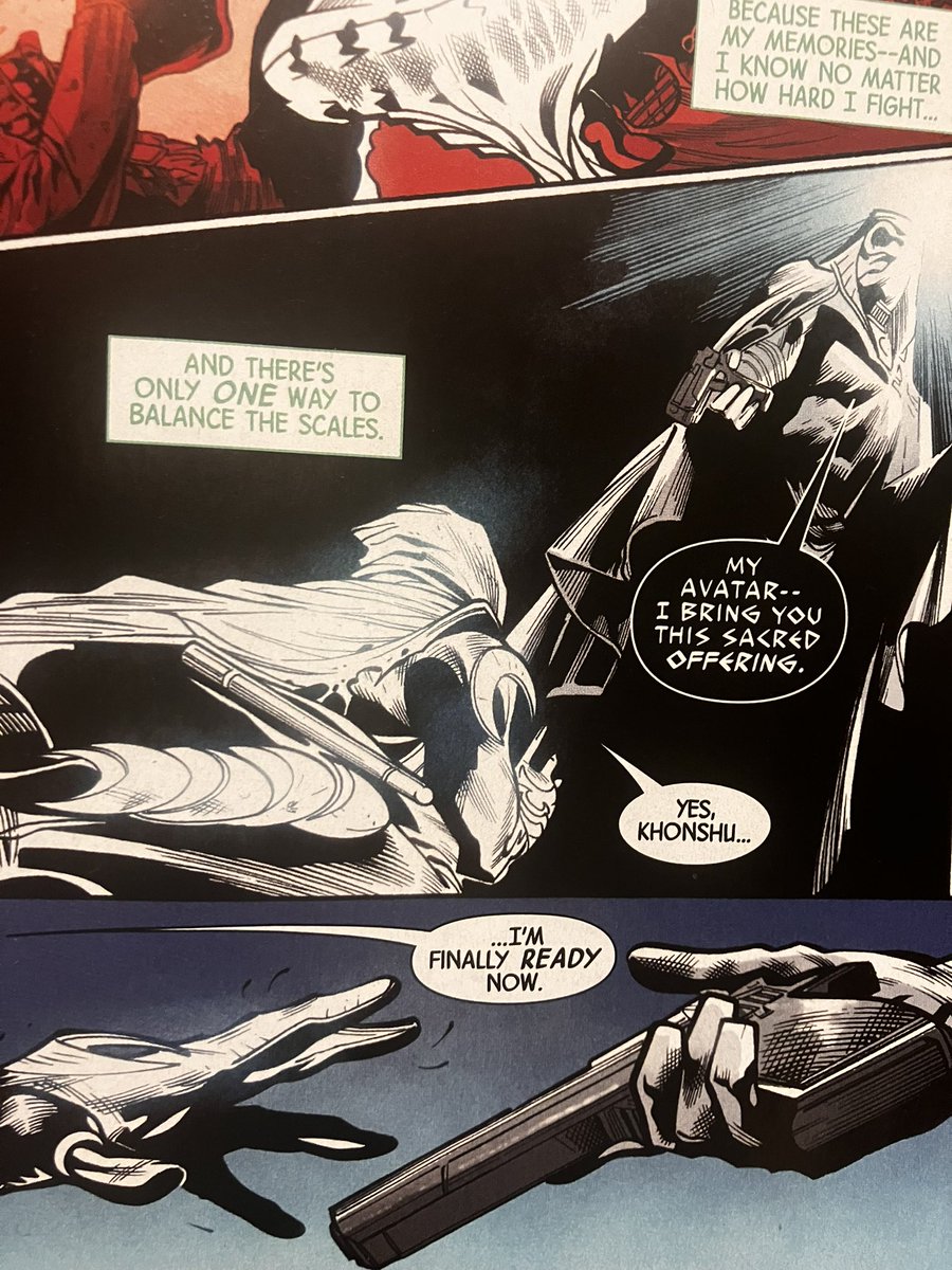 Evol7n's tweet image. これは最高のデビッド・ペポスと驚異的な芸術フェレイラ/ライステンによる楽しい読み物です #DavidPepose #死者の街 #ムーンナイト