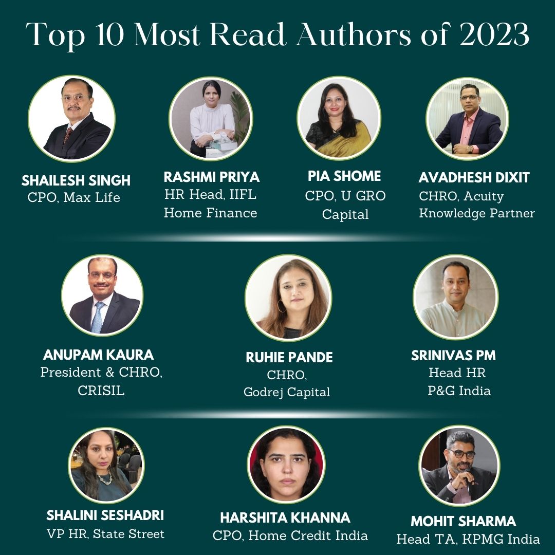 AllThingsTalent's tweet photo. Presenting the most-read authors of 2023 on All Things Talent:  

Check out what they have to say about trends that impacted #HumanResources this year: https://t.co/VVzq2SfnKS

@MaxLifeIns @ProcterGamble @KPMG
@HomeCredit_In #Year2023 #YearEnder2023 #YearInReview2023 https://t.co/a8hmlq0CM2
