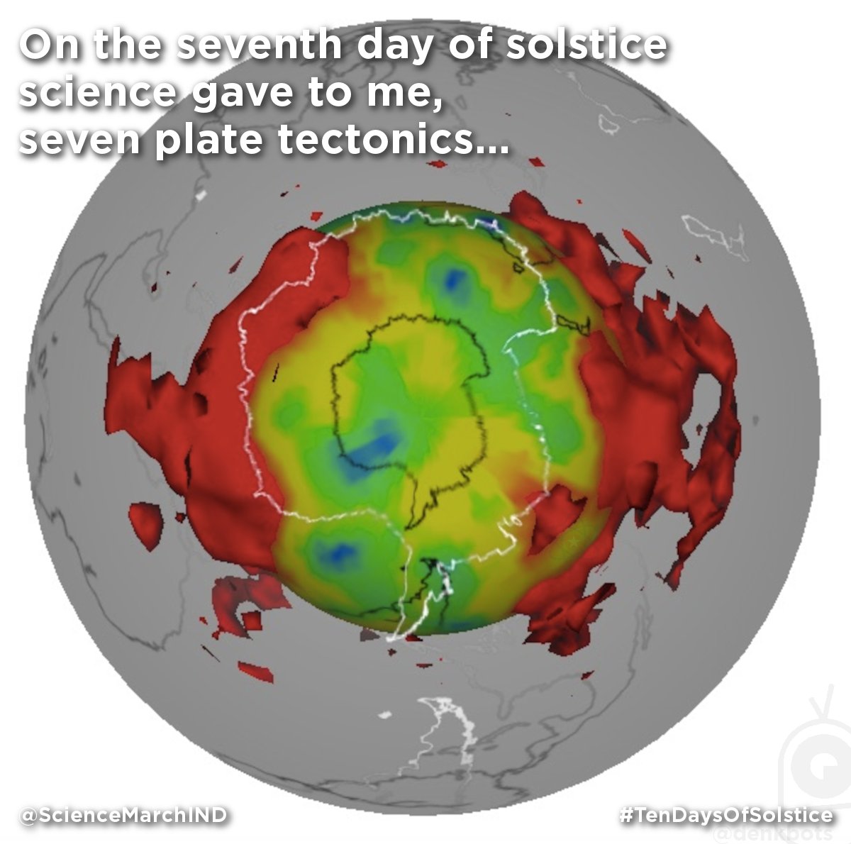 ScienceMarchIND's tweet photo. On the seventh day of solstice
science gave to me,
seven plate tectonics...
#TenDaysOfSolstice https://t.co/QlSU7StWoD