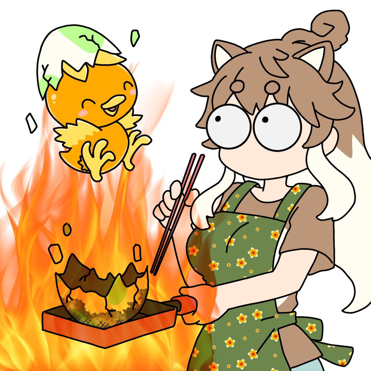 「#TLによくわからない画像を流して今年ここまで生き延びたことを祝う」|シパソのイラスト