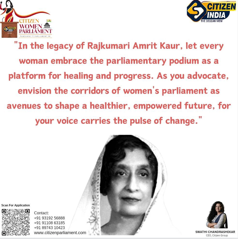 Rajkumari Amrit Kaur, born in 1889, was an influential figure in India's freedom movement. She worked closely with Mahatma Gandhi and later became India's first Health Minister. #CWP #PMOIndia #rashtrapatibhvn surl.li/obdfc