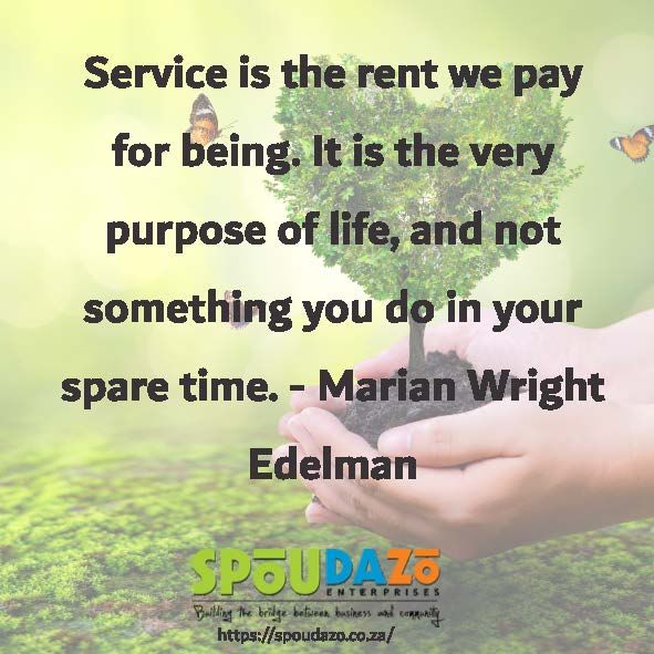 SpoudazoBFN's tweet photo. Service is the rent we pay for being. It is the very purpose of life, and not something you do in your spare time. - Marian Wright Edelman 

#Spoudazo #act #thinkactplanproduce #vegetabletunnels #foodsecurity #leadership #succeed #follow #motivation #csr #csi https://t.co/uOnljOwWdO