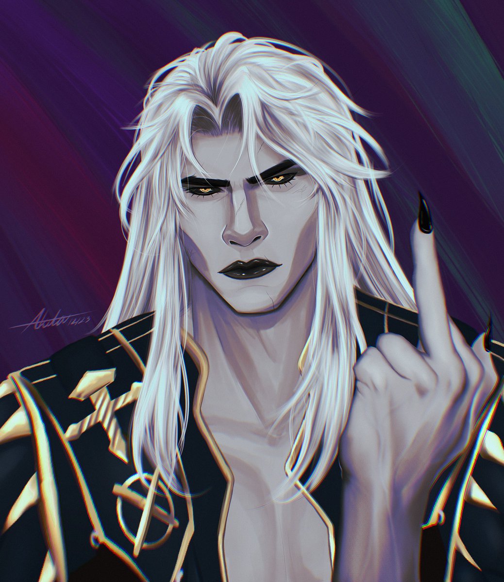 akut0u's tweet photo. He’s mad at me because I neglected him for 7 months 😔

#alucard #castlevania #LordsofShadow #castlevanialos https://t.co/2TnJAfaip7