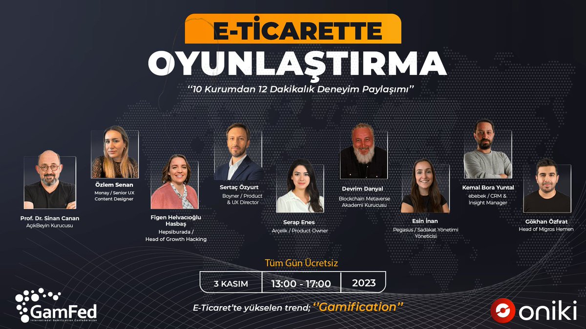 Gamfed Türkiye ve Oniki iş birliğiyle düzenlenen 2. E-ticarette Oyunlaştırma Etkinliği gerçekleşti [Sponsorlu İçerik] buff.ly/3TOj4ng