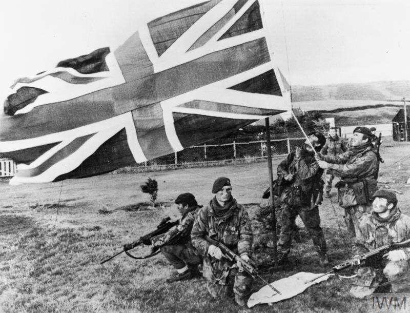#OnThisDay 1982 Argentina surrenders

<a href="/RoyalMarines/">Royal Marines</a> <a href="/TheParachuteReg/">TheParachuteRegiment</a> <a href="/scots_guards/">Scots Guards</a>
<a href="/Gurkha_Brigade/">Gurkha Brigade Association</a> supported by gunfire from 
<a href="/RoyalNavy/">Royal Navy</a> make  final assault on Port Stanley. The Royal Navy mobilised 112 ships (RN, RMAS, RFA,STUFT) 907 died (649 Argentine 255 British &amp; 3 Locals)