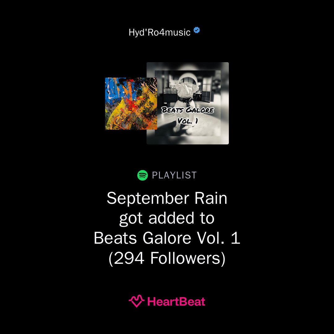 hydro4music's tweet photo. "September Rain" available on every streaming platforms ✨
▶️ LINK IN BIO
#chillhopproducer #chillhoppiano #chillhopbeats #ambientlofi #lofibeats #lofiplaylist #workinprogress #lofiplaylistcurator #lofihiphop #fyp #chillmusic #music #freeurmind #spotify #beatchill✨ https://t.co/YmXQfZiOAV