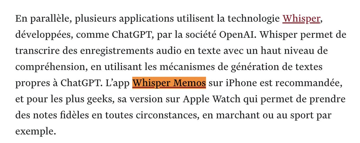 WhisperMemos's tweet photo. Merci @LeTemps d'avoir mentionné Whisper Memos! https://t.co/Uj7VMsVcU4