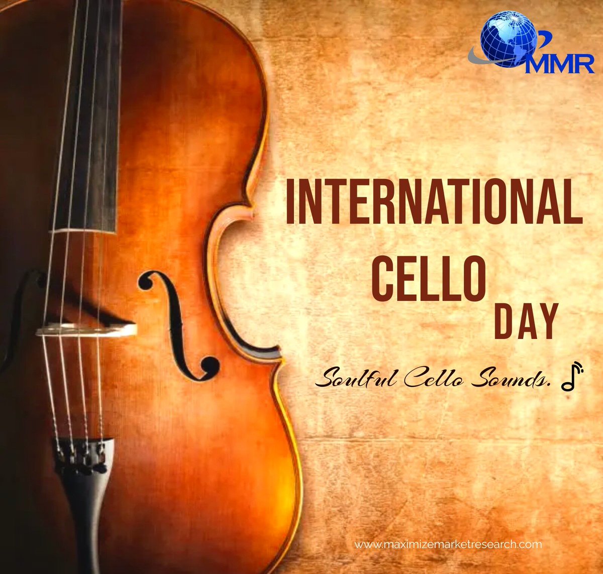 MMRAnalytics's tweet photo. Resonating melodies, soul-stirring harmonies – today, we celebrate the deep, enchanting voice of the cello on International Cello Day. 🎻
.
#HappyInternationalCelloDay! 🎶 
.
#maximizemarketresearch
#CelloMagic #StringsOfEmotion #InternationalCelloDay https://t.co/1GTGEykCSZ