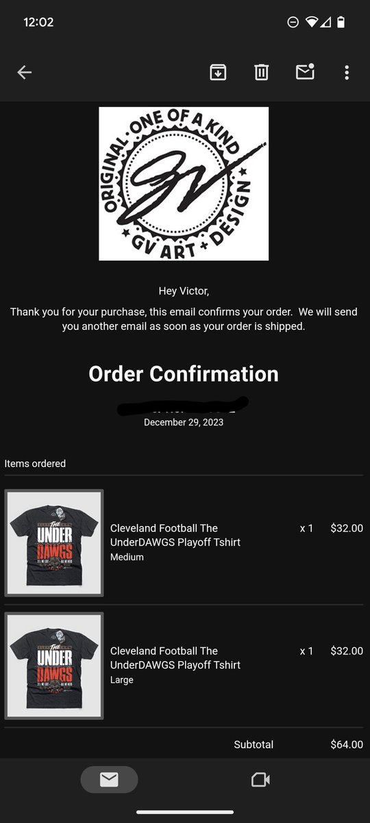 mstrVICTOR's tweet photo. A no brainer purchase. #DawgPound @GVartwork https://t.co/oVzNfjujzr