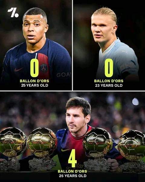 UneInfos's tweet photo. 💥 Leo était déjà le meilleur joueur à seulement 25 ans il avait déja 4 BO et il ont eu l' audace de le comparer à Mbappe et Halland.

Quelle manque de respect envers le GOAT 🐐🇦🇷
#Goat
#Messi𓃵 https://t.co/eXMT9vFyhC