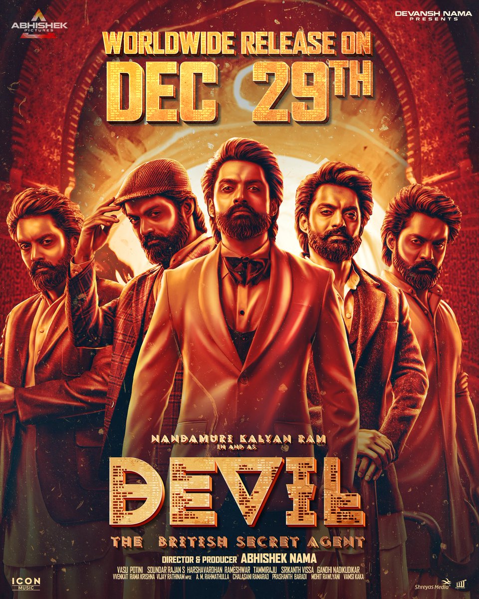 HarshaSagar9's tweet photo. Best wishes to @NANDAMURIKALYAN Anna & Team For his Big Release of #Devil
Positive Reports Already β€οΈ
Looking forward β©
#DevilonDec29th
#Devil https://t.co/4S1XjwlnAy