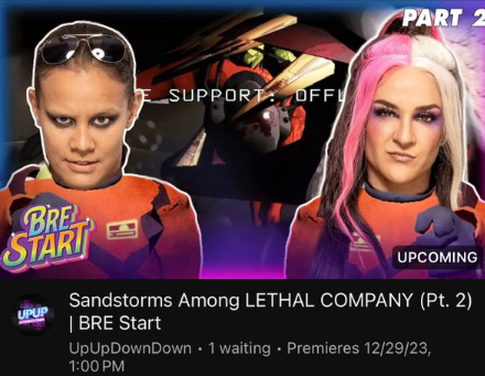 TheEWZine's tweet photo. Just saw #BreSTART w/ @QoSBaszler @ImKingKota @MiaYim @OKAYGAM3R's Lethal Company Part 2 is airing tomorrow on @UpUpDwnDwn !!! Let's go! https://t.co/Mey54rGe6m