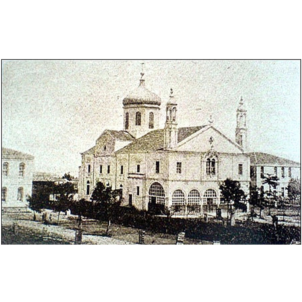 PontosWorld's tweet photo. The Agia Triada Greek Orthodox church of #Samsun (Gr: Amisos) was a magnificent Greek church built in 1870. To the left of the church was a boys' school and to the right a girls' school.

Read more about the church: https://t.co/LzFBU11EM9 https://t.co/zSwgdbEcy4