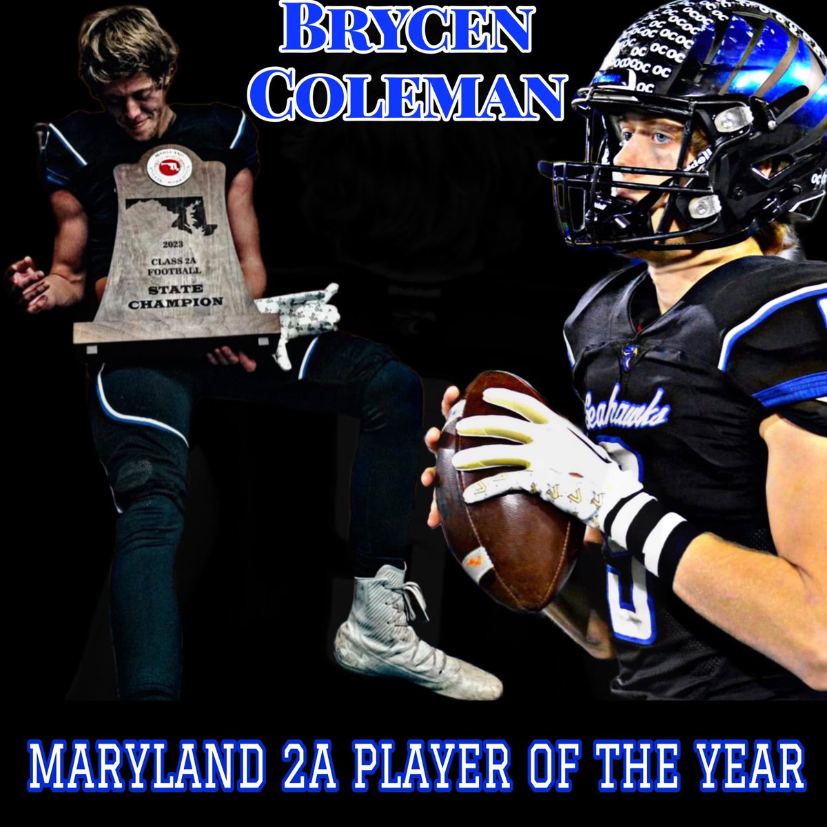 decatur_fb's tweet photo. Left no Doubt!
Congratulations #9
Bayside POY
First MD State Triple Crown 
Bayside all time leader in TDs
14-0
First Bayside Player to be awarded State POY https://t.co/Gb1KIWaBYT