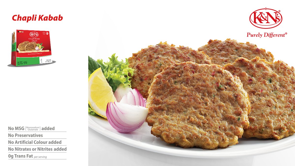 KandNsOman's tweet photo. K&amp;N's Chapli Kabab - Ground chicken meat patties with fresh onions and cracked coriander seeds https://t.co/D8d4CiONNL
Available at: https://t.co/LDZXDxqBRv
Subscribe to our YouTube channel: https://t.co/zpzEtWb7xJ
#ChapliKabab #KababTemptations #KandNsOman https://t.co/9OYGPBrwpx