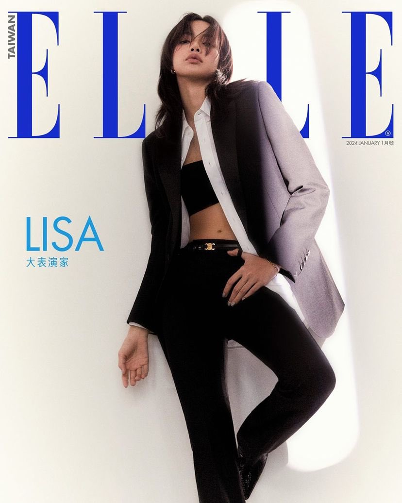 blackpinkbabo's tweet photo. LISA FOR ELLE TAIWAN 💛 https://t.co/llcccA49Qs