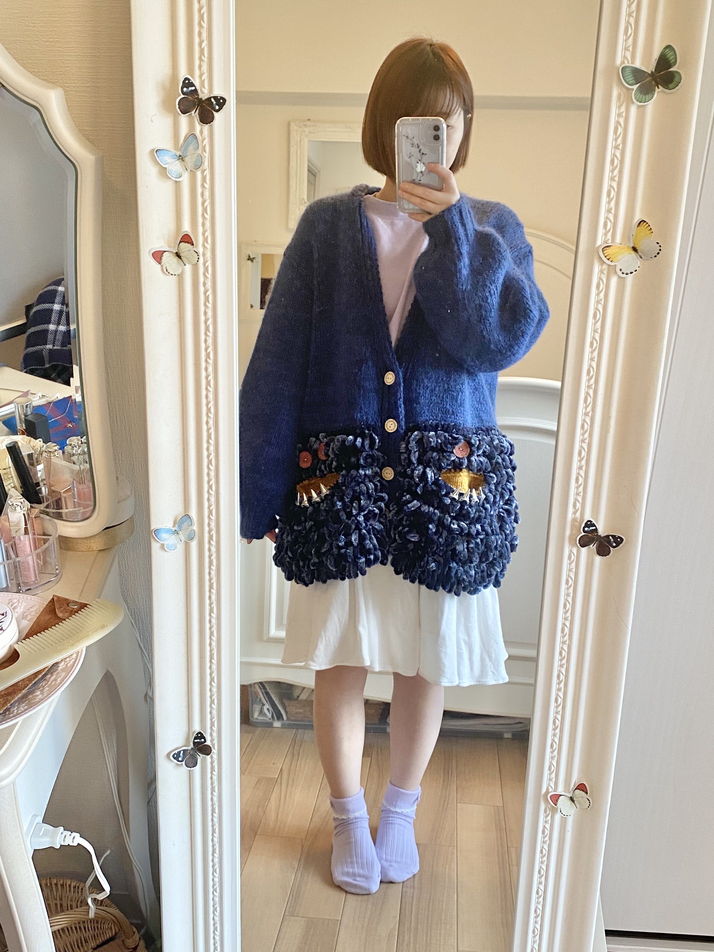 hazama - monster pocket cardigan