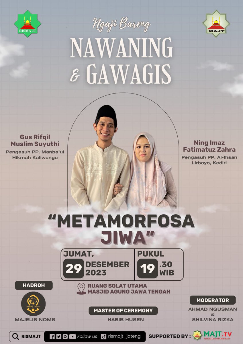 rifqilmoeslim's tweet photo. Sampai jumpa nanti malam di Masjid Agung Jawa Tengah Semarang @RismaJT https://t.co/QxEWMBjHGj
