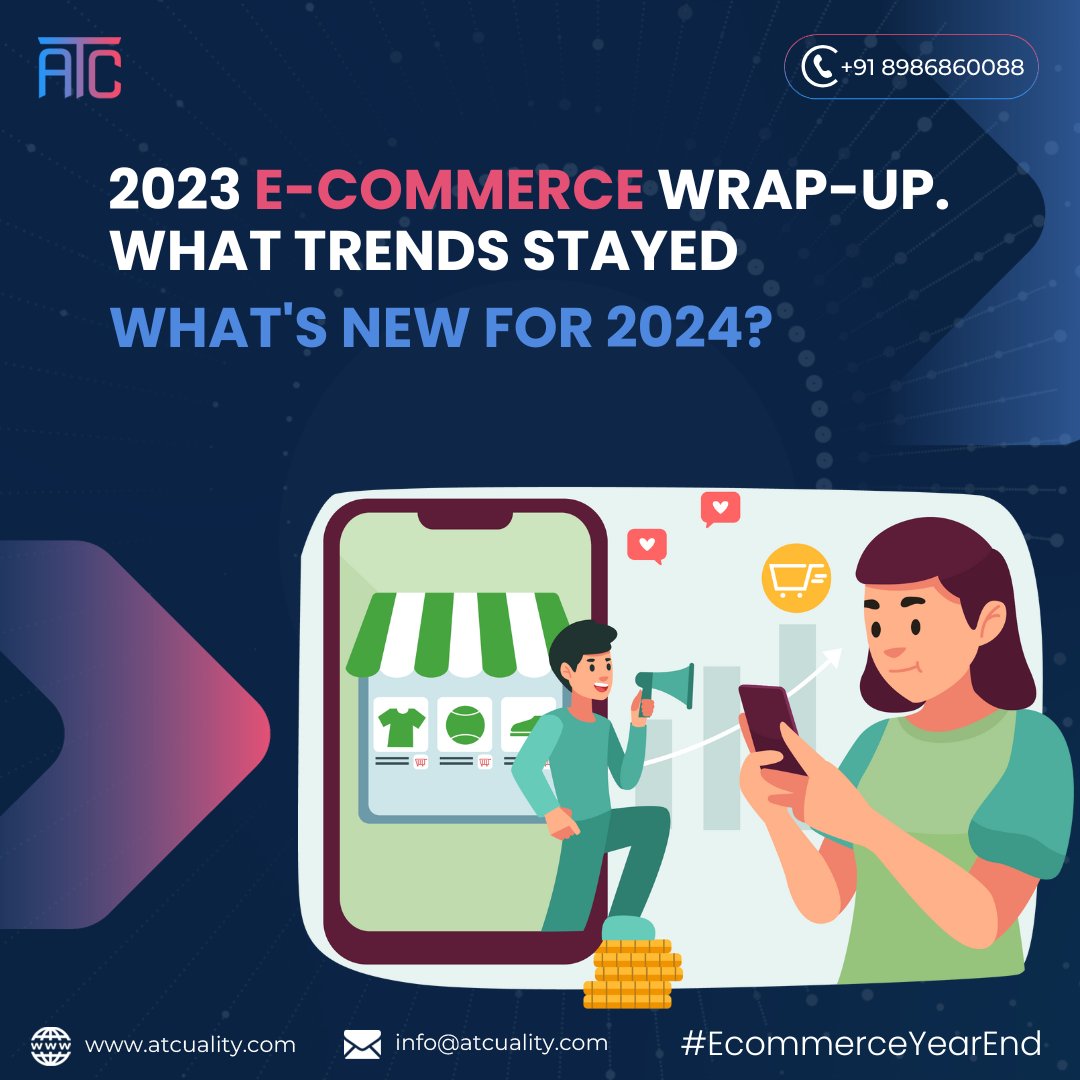 biltiqai's tweet photo. 2023 E-COMMMERCE WRAP-UP.
WHAT TRENDS STAYED
WHAT'S NEW FOR 2024
Contact Us: +91 8986860088
Visit Website: https://t.co/lSBSedgOu0
#newyear2024 #technology #FestiveEcommerce #customWordPress #ecommerce #WordPressExcellencen #business #marketing #digitaltransformation #ATC https://t.co/DmrepZWL0r