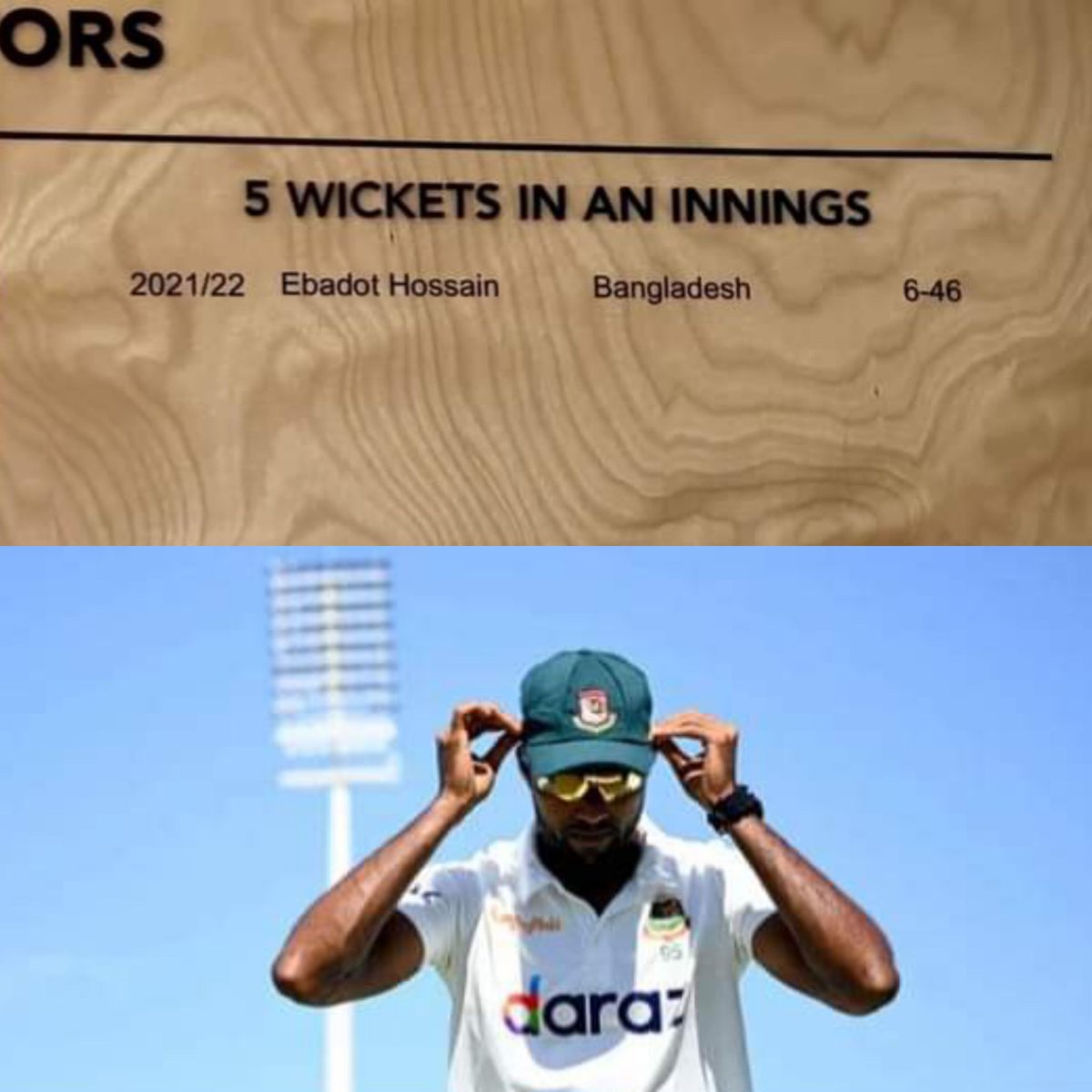 Ebadots Mount Maunganui heroics are forever etched in the Bay Oval honours board.

#BANvNZ