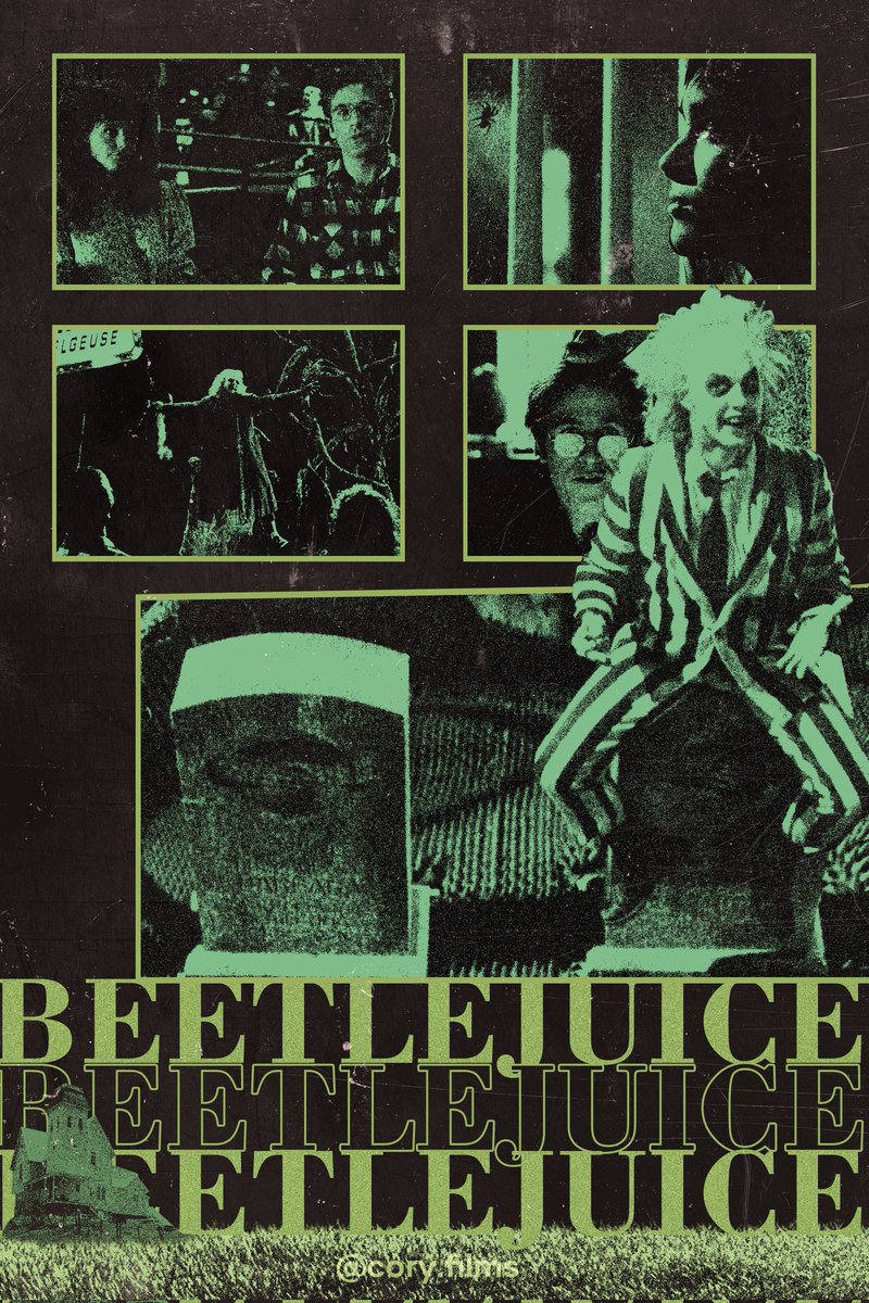 cory_films's tweet photo. c'mon, say it three times!🪲🧃

my poster for tim burton's beetlejuice!

#beetlejuice https://t.co/JpZ7lGiC8D