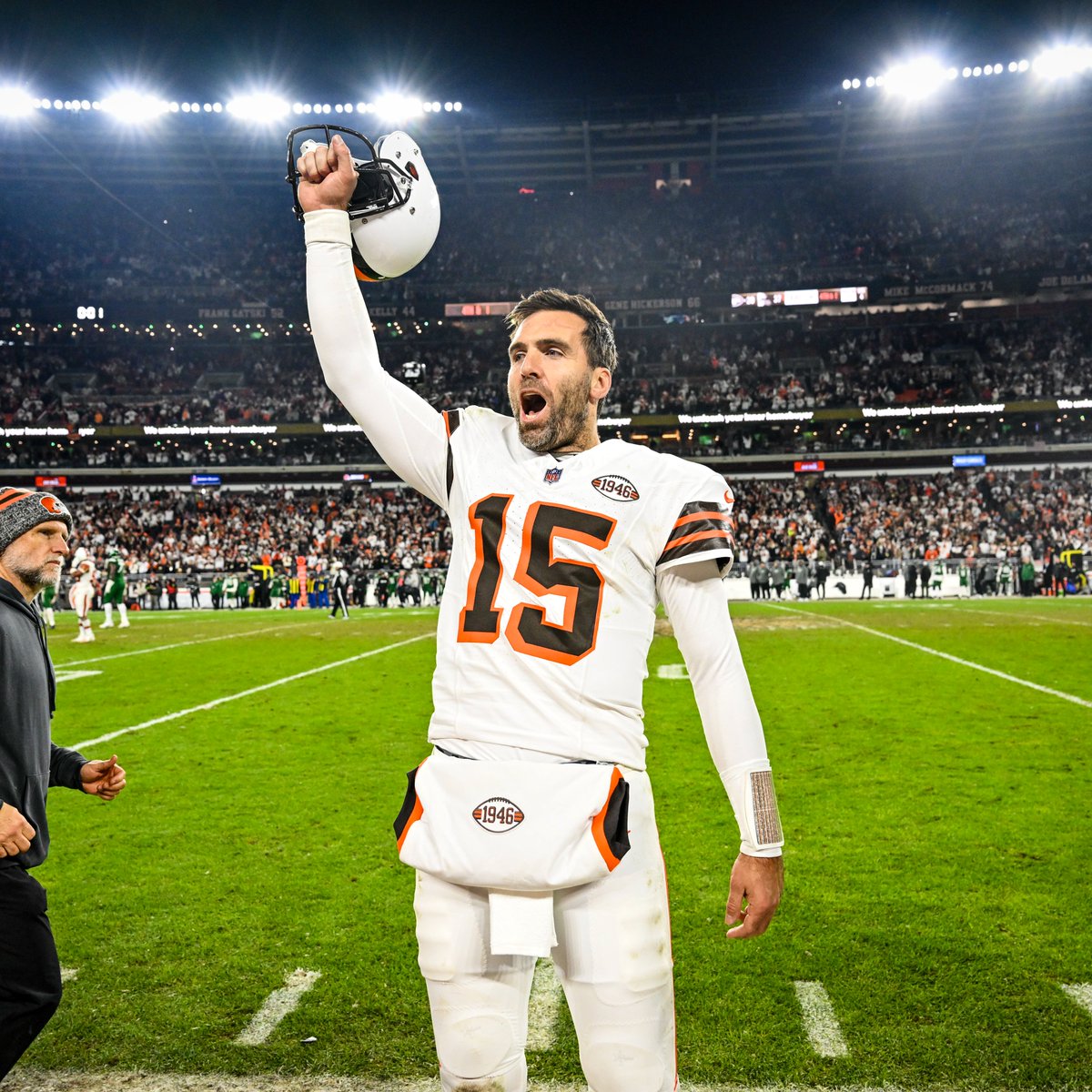 Browns's tweet image. we don't give a Flacco 'bout probability