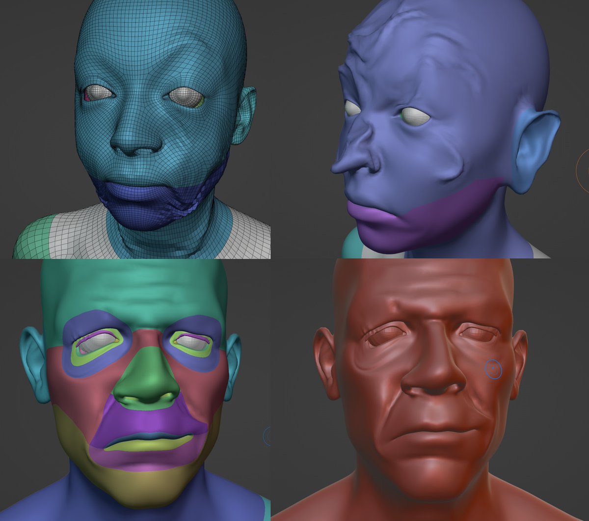 Kitsunaki's tweet photo. Für kommende Updates von #Demonhour habe ich unter anderem ein Nebengebäude in Blender angefangen, groß rumgeplant und den Cloth Pinsel an den Standardgesichtern ausgetestet, da irgendwann ja gruselige NPCs in die Welt finden müssen :D
Das wird 2024 passieren~ https://t.co/3F7MFDDXOH