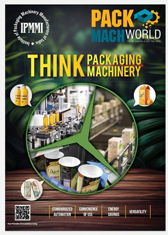 ipmmi_India's tweet photo. Please find the E copy of our Latest PACKMACH world magazine Vol. 22, Issue No. 4, Oct-Dec  2023.
https://t.co/jziSolCZh2
 
 PACKMACH Magazine,  5,000 hard   copies circulated nationally  and 30000 E- copies circulating globally https://t.co/4mLhL0zdkT
