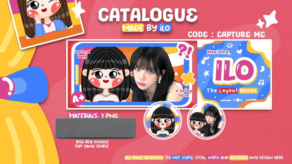 toko_ilo's tweet photo. RT kalau mau layout CAPTURE ME https://t.co/ZmnrsmJoRZ
