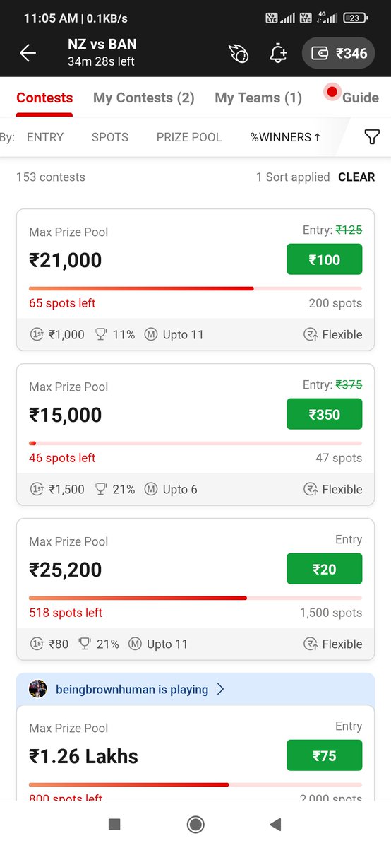 genius_atul's tweet photo. @Dream11 add more 11% winning contest  in multiple entry option. https://t.co/7IYpGBFiSu