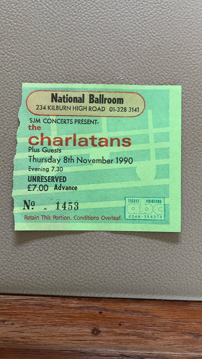 alistair_pole's tweet photo. @Tim_Burgess @thecharlatans Kilburn National Ballroom, Nov 1990 support was Deelite https://t.co/bepTVT3HjW