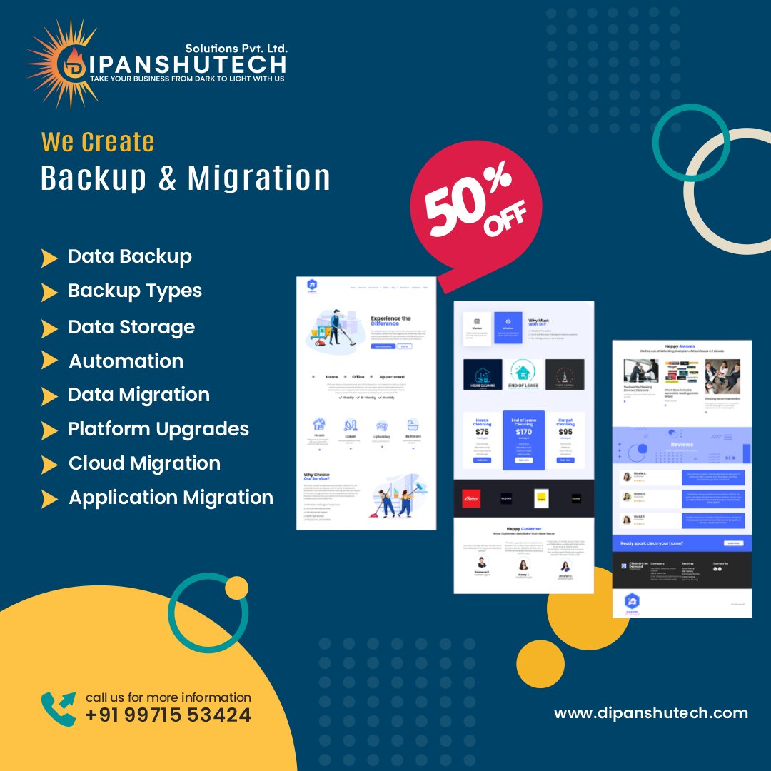 DIPANSHUTECH's tweet image. "Seamless website backup and migration by DipanshuTech – because your digital journey deserves a smooth transition! 💻✨ #Dipanshutech #WebsiteBackup #MigrationMasters"