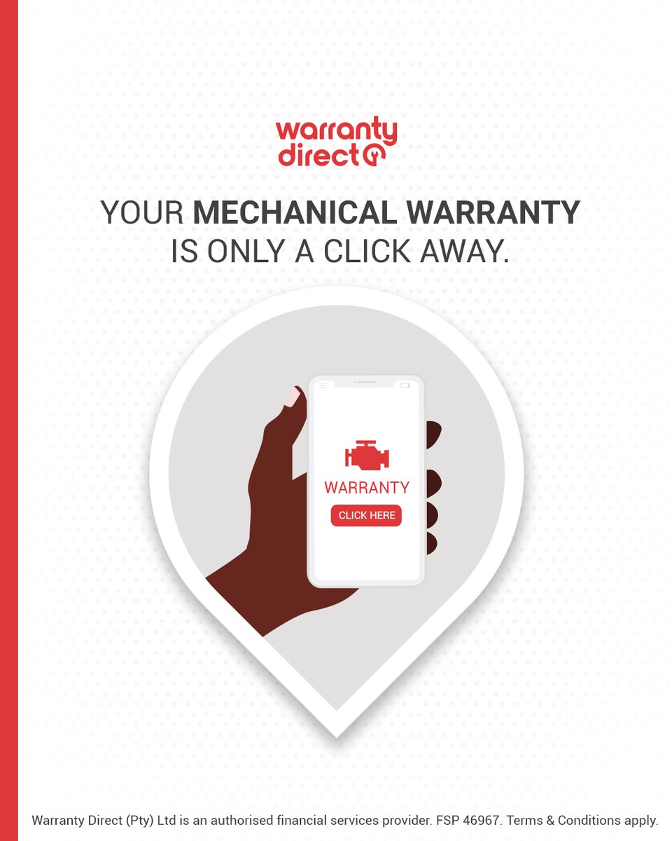 It's quick, it's convenient and it's just a click away. 

#WarrenYourWarrantyWizard #WarrantyDirect

Learn more: warrantydirect.co.za