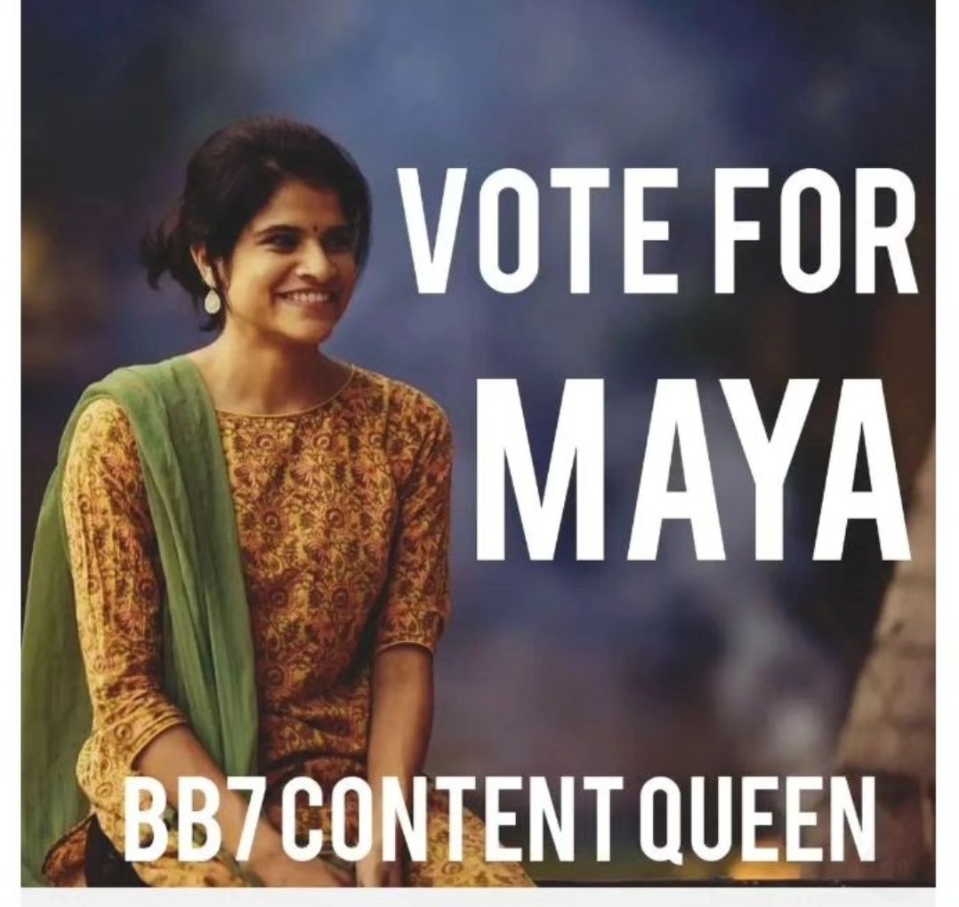 cinemascopetaml's tweet photo. Dread her
Run from her 
Target her
Bully her 
But eventually every HM in the house becomes Mayas Friend. 
Kill them with kindness

Vote for Maya in hotstar and give missed calls 8886602478

 #VoteForMaya https://t.co/g8CNEAU4Es