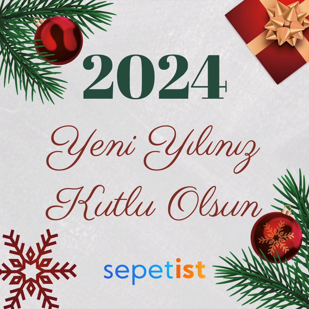 Yeni yılın tüm güzellikleri sizinle olsun, sevdiklerinizde nice mutlu senelere 🎄

#sepetist #yeniyıl #yılbaşı #kutlama
