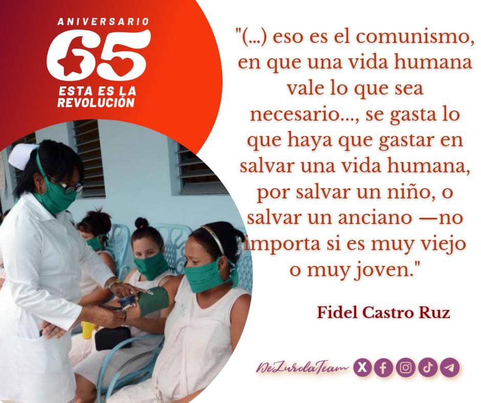 La Revolución empieza ahora; la Revolución no será una tarea fácil, la Revolución será una empresa dura y llena de peligros".
#EstaEsLaRevolución ⚡️⚡️
#CubaPorLaVida
<a href="/cubacooperaven/">Brigada Médica Cubana en Venezuela</a>
<a href="/MINSAPCuba/">Ministerio de Salud Pública de Cuba</a>
<a href="/japortalmiranda/">José Angel Portal Miranda</a> ⚡️⚡️