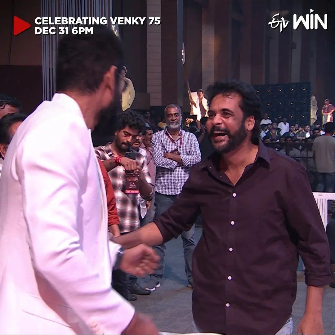BT_TarunKumar's tweet photo. Shivaji 🔥🔥 &amp; Rana
Venky 75 Event on 31 Dec 6pm🥺😍🥰
#Shivaji #Yawar #rana
#Venky75 #biggboss7telugu
#biggbosstelugu7 https://t.co/UQHb4U68OV